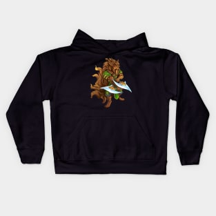 Tribal Wolf Kids Hoodie